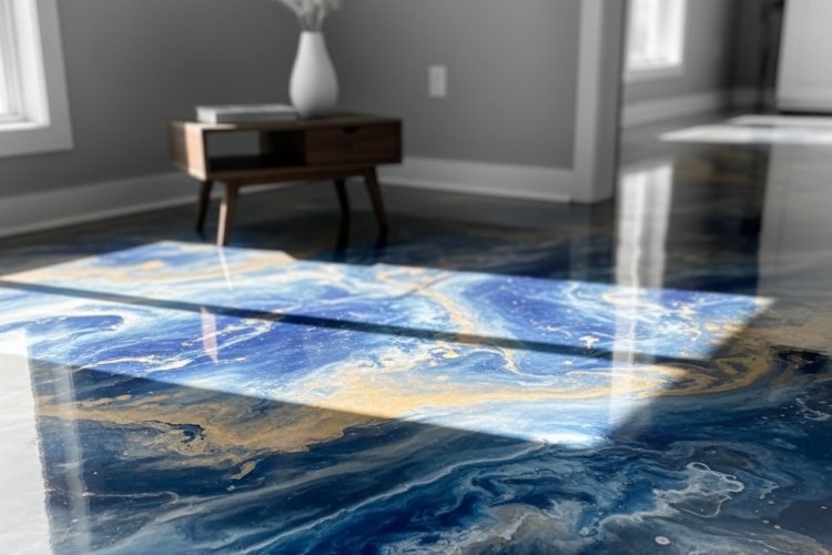 creative ways to use epoxy flooring in home decor