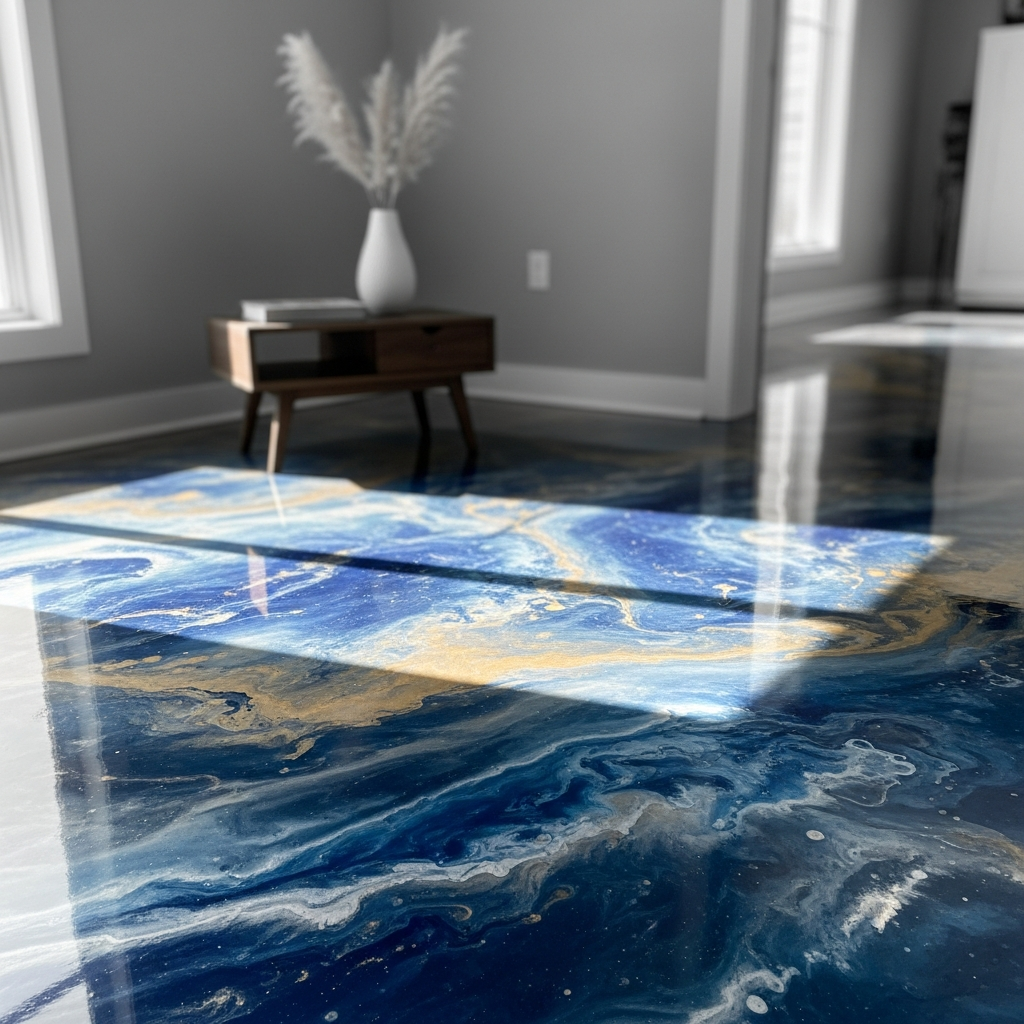 creative ways to use epoxy flooring in home decor